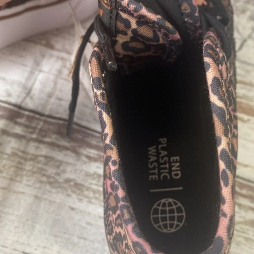 Adidas Nizza Platform Mid Leopard Print Sneakers Pink/Blk/Brwn Size 6 GY9531